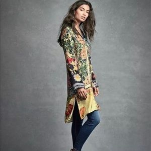 Johnny Was “Shiro” Button Front Silk Sz L